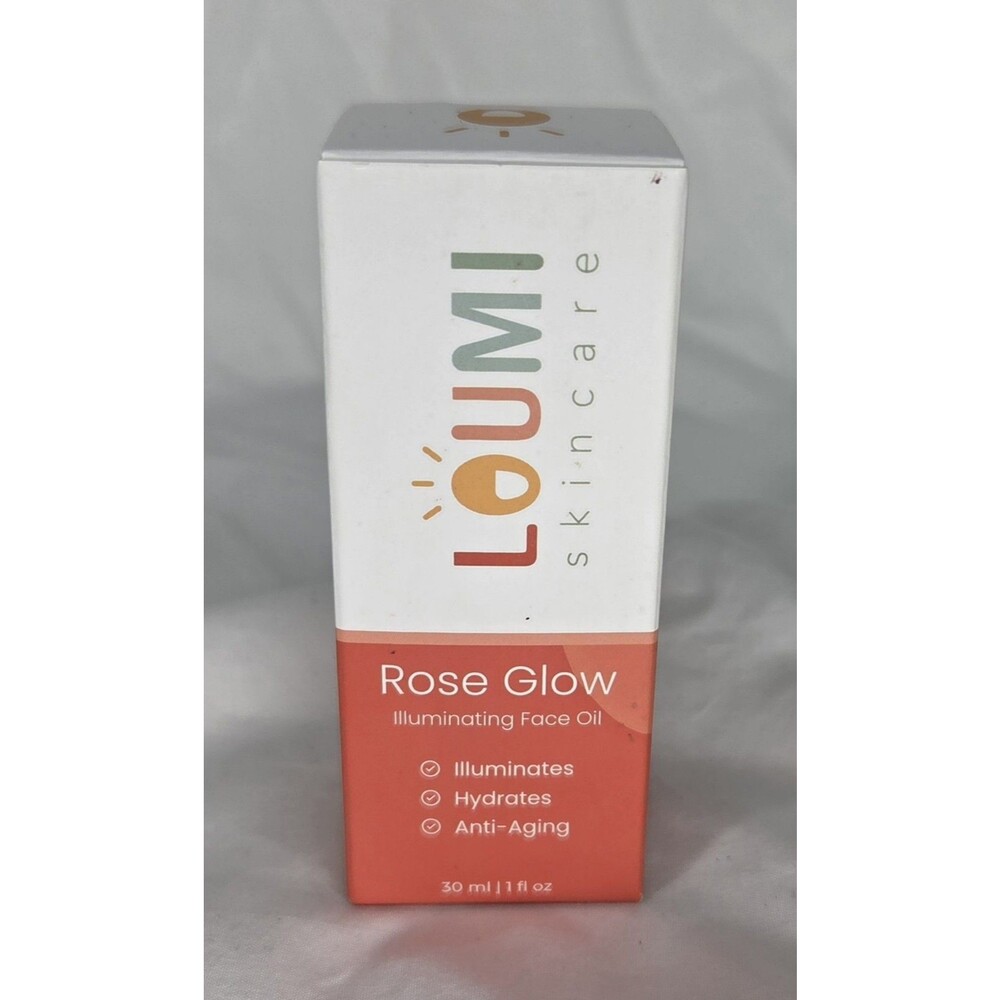 LOUMI Skincare Rose Glow Illuminating Face Oil 1 oz / 30 mL